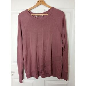 Athleta Pullover Womens Long Sleeve Top Athleisure Size XL gym fitness